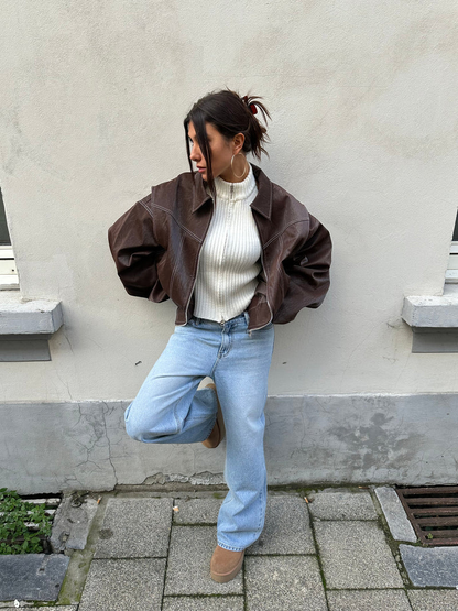 Veste Oversized Contrastée - Vente Limitée