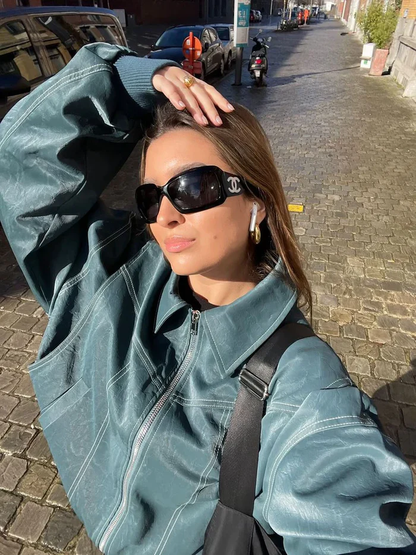 Veste Oversized Contrastée - Vente Limitée