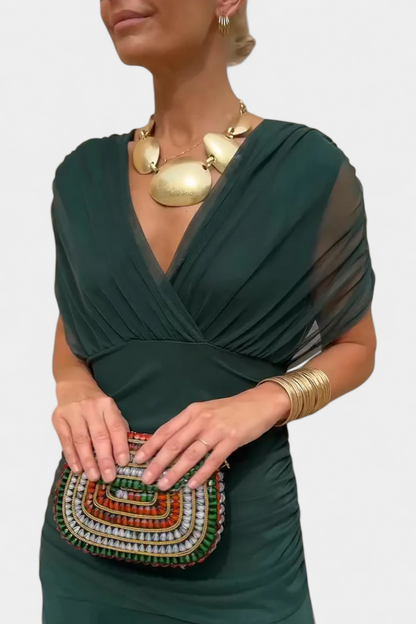 Abigail | Robe longue florale à décolleté en V