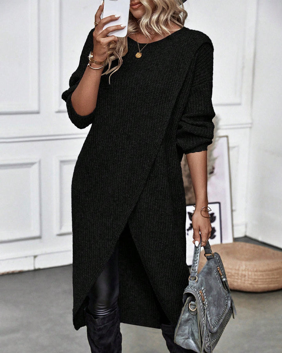 Grace | Robe en Tricot de Pull qui Couvre le Ventre
