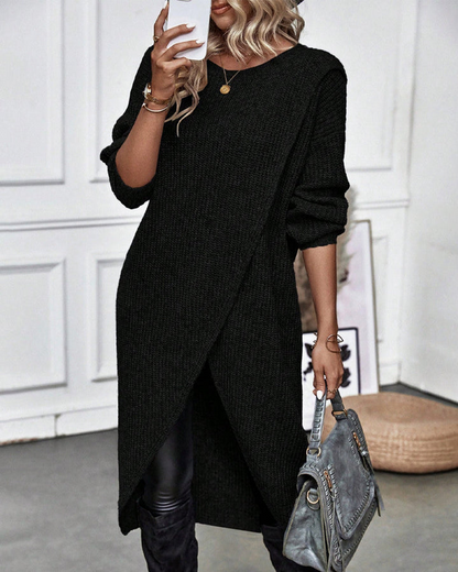 Grace | Robe en Tricot de Pull qui Couvre le Ventre