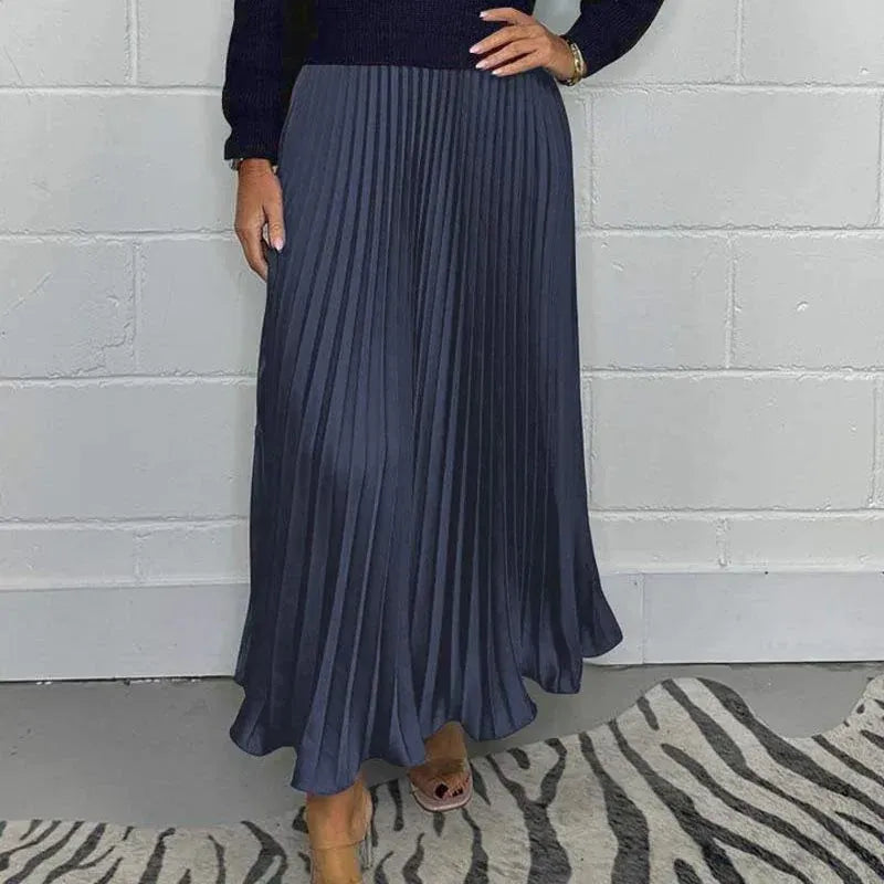 BRIELLE – ROBE EN MAILLE PLISSÉE ÉLÉGANTE