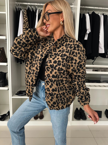 Elodie | Veste en Léopard Élégante