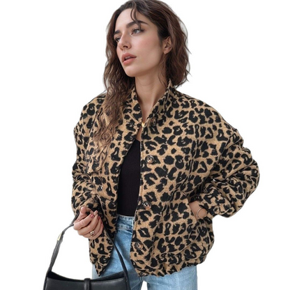 Elodie | Veste en Léopard Élégante