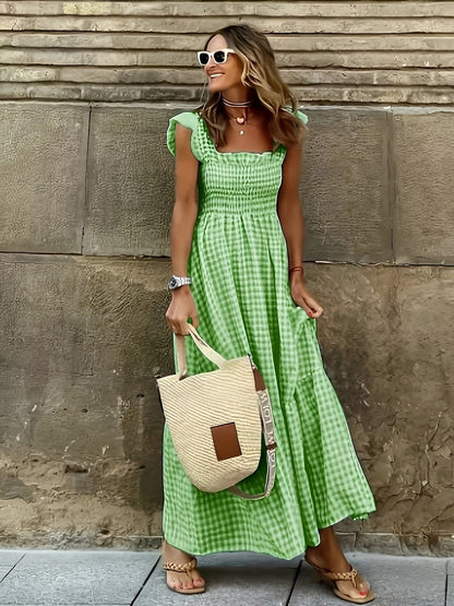 Mollie - Robe maxi élégante avec col simulé pour femmes
