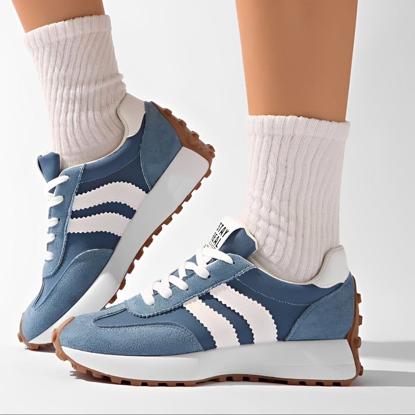 Lauren - Chaussures décontractées à semelle épaisse pour femmes
