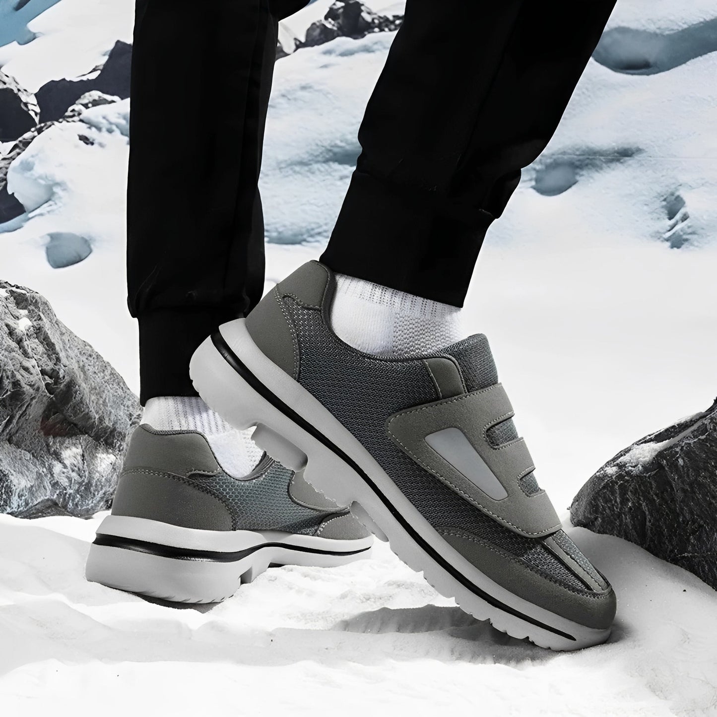 Justin - Chaussures plates élégantes avec semelle blanche pour femmes