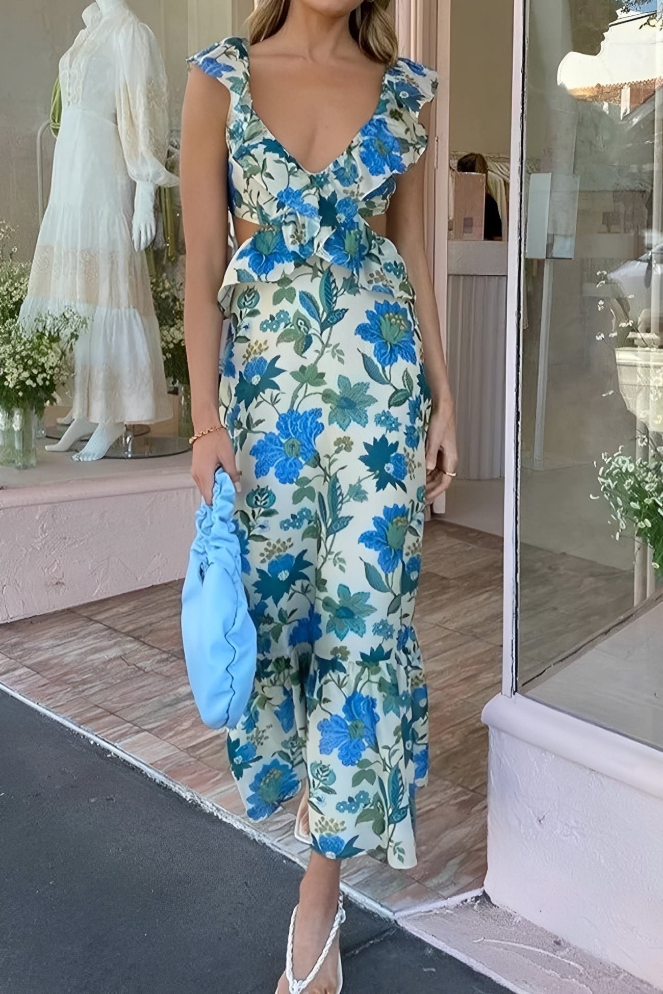 Sasha - Élégant robe maxi sans dos pour femmes