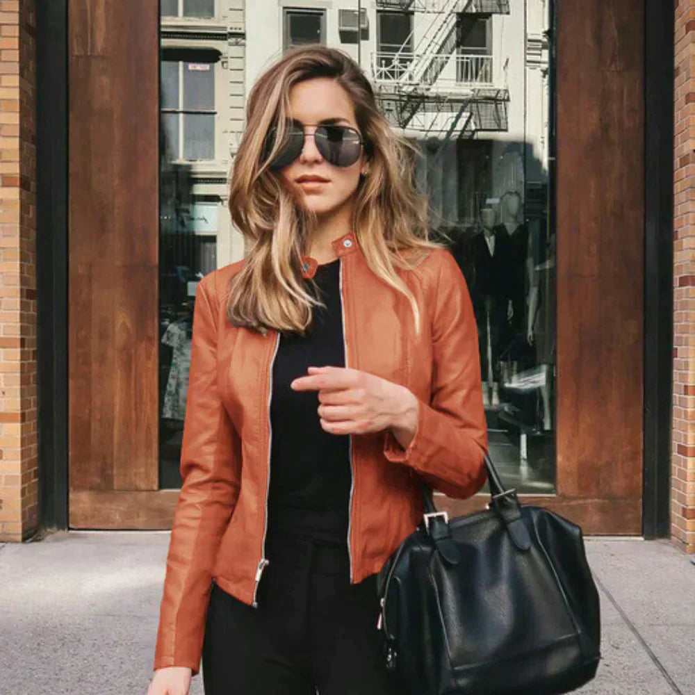 Sophia - Veste en Cuir Italienne