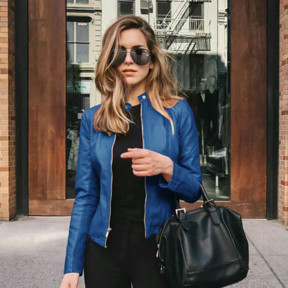 Sophia - Veste en Cuir Italienne