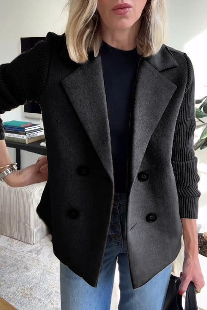 Lenora™ - Blazer Chic en Tricot à Manches