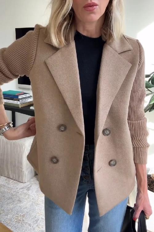 Lenora™ - Blazer Chic en Tricot à Manches