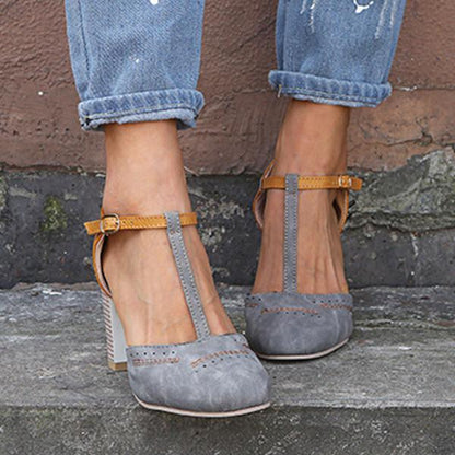 Clarina - Scarpe con tacco a blocco eleganti