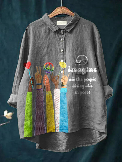 Hippie™ - T-shirt Art de la Paix