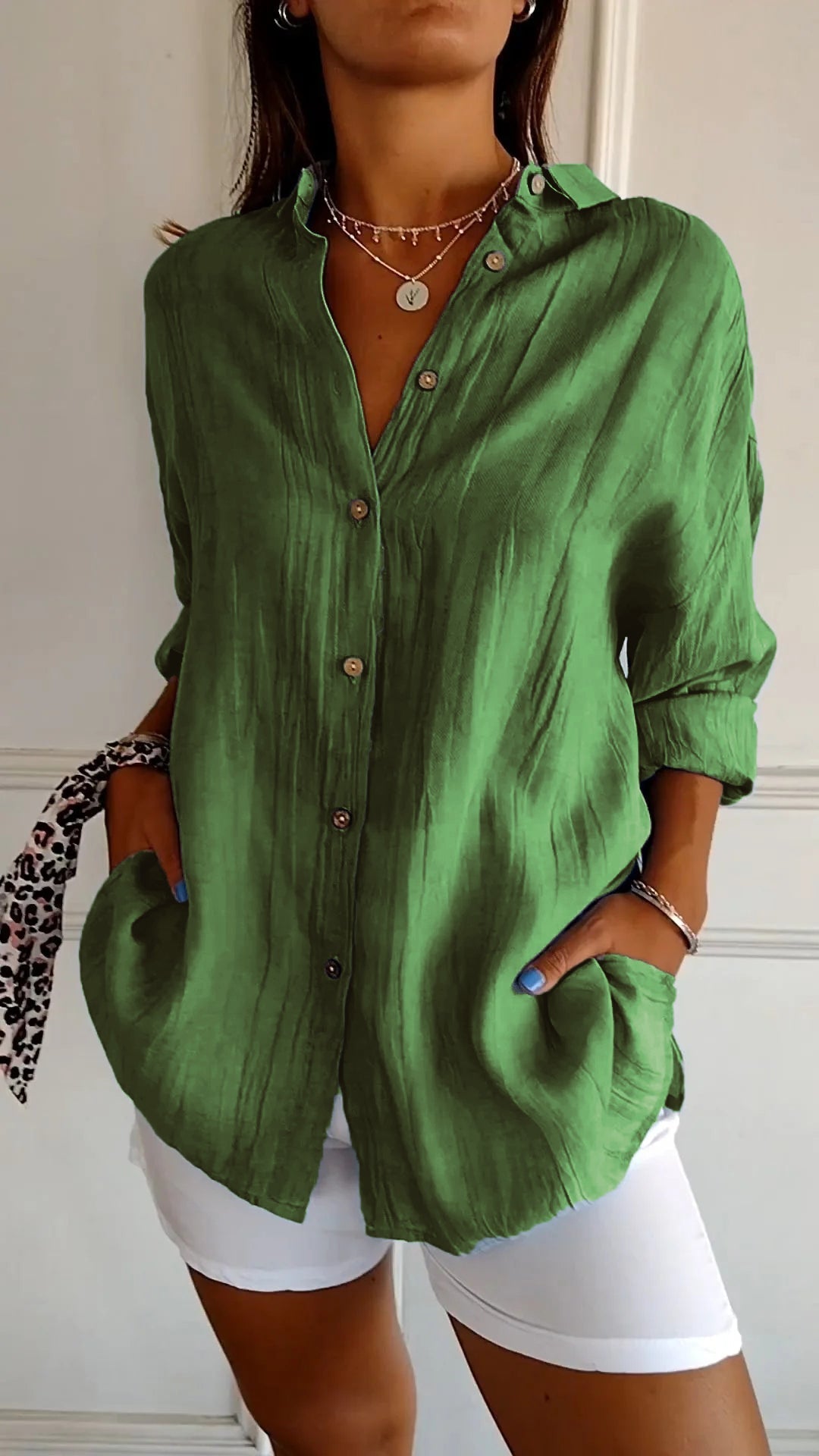 Sasha - Chemise Élégante avec Style Plissé