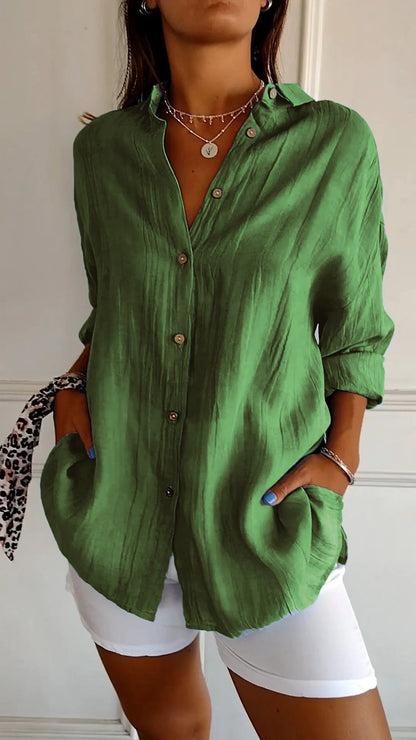 Sasha - Chemise Élégante avec Style Plissé