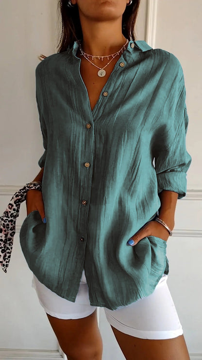Sasha - Chemise Élégante avec Style Plissé