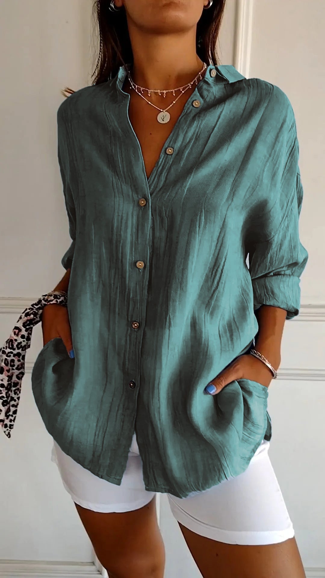 Sasha™ | Chemise Plissée Élégante