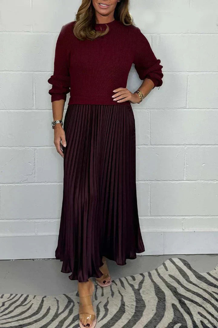 Claire | Élégant robe en tricot 2 en 1