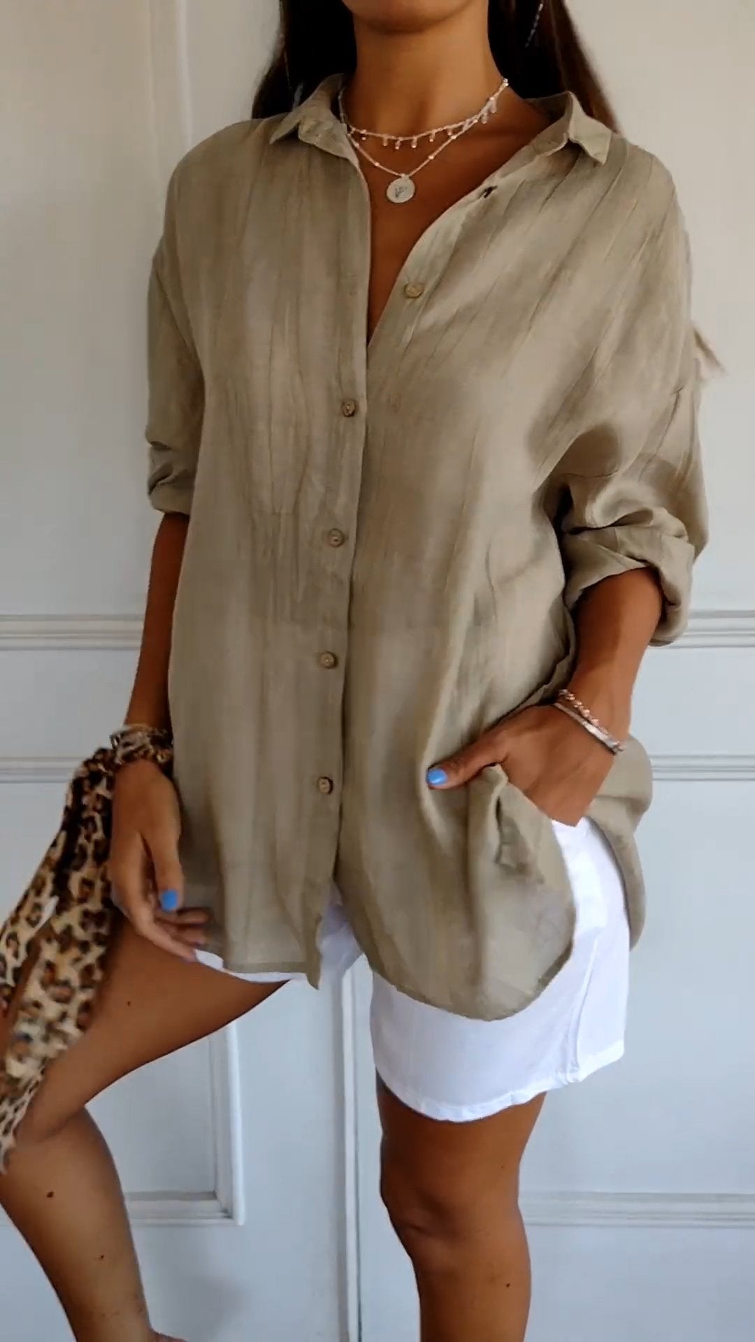 Sasha™ | Chemise Plissée Élégante