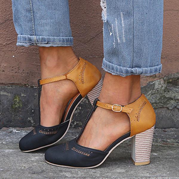 Clarina - Scarpe con tacco a blocco eleganti