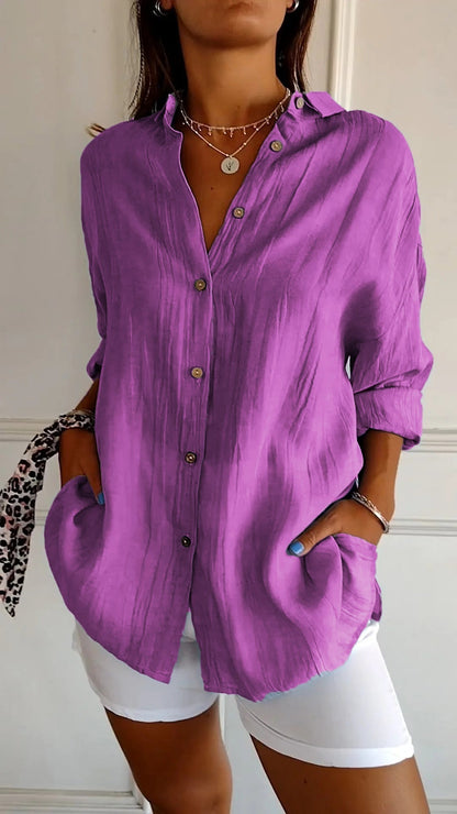 Sasha | Chemise Élégante avec Style Plissé