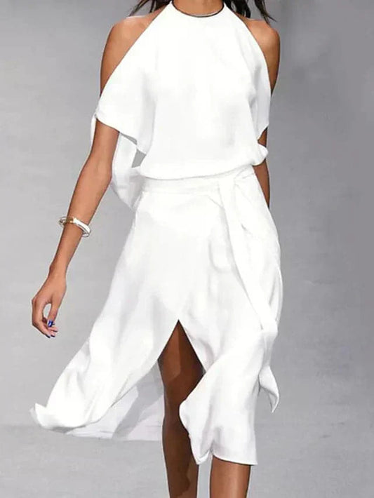Elena – Robe Romantique à Épaules Dégagées