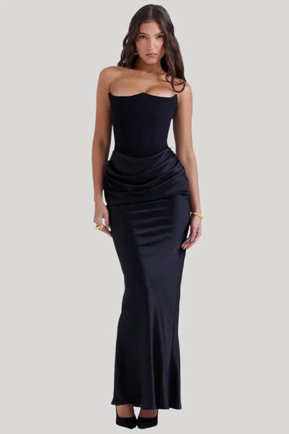 Elisabeth - Robe maxi à épaules dénudées pour un look élégant