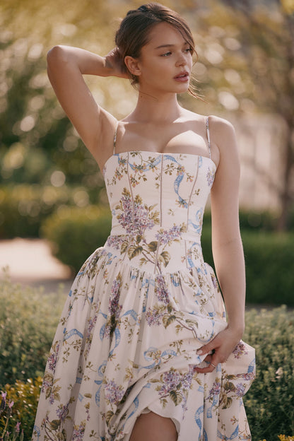 Kessara - Robe Maxi d'Été Élégante avec Bretelles Spaghetti