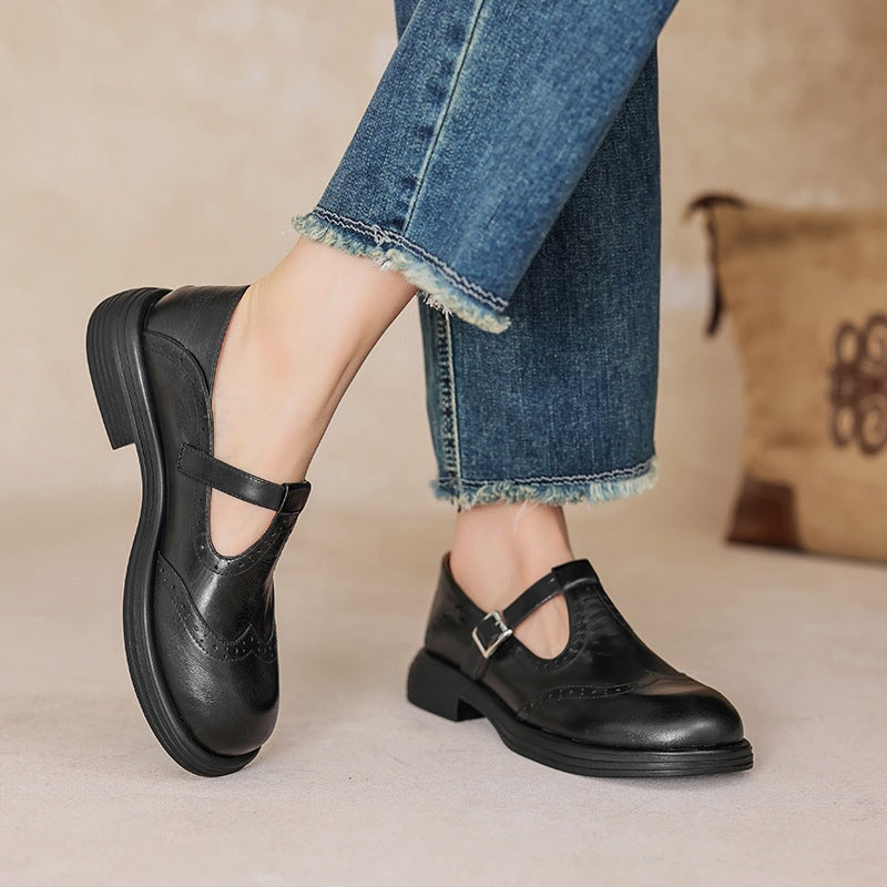 Mattea | Élégantes Mary Janes en Cuir