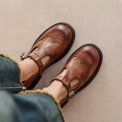 Mattea | Élégantes Mary Janes en Cuir