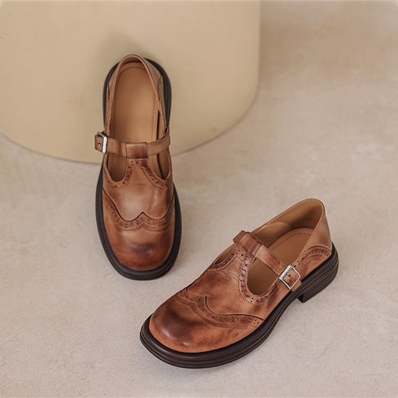 Mattea | Élégantes Mary Janes en Cuir