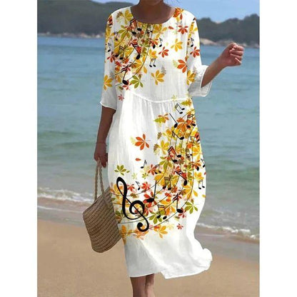 Miranda - Robes florales élégantes avec ventre couvert