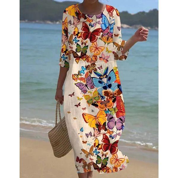Miranda - Robes florales élégantes avec ventre couvert