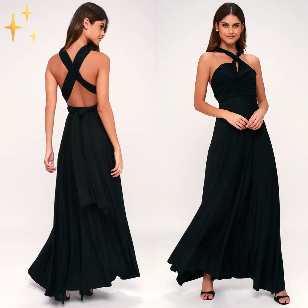 Hannah - Robe croisée femme multiposition élégante