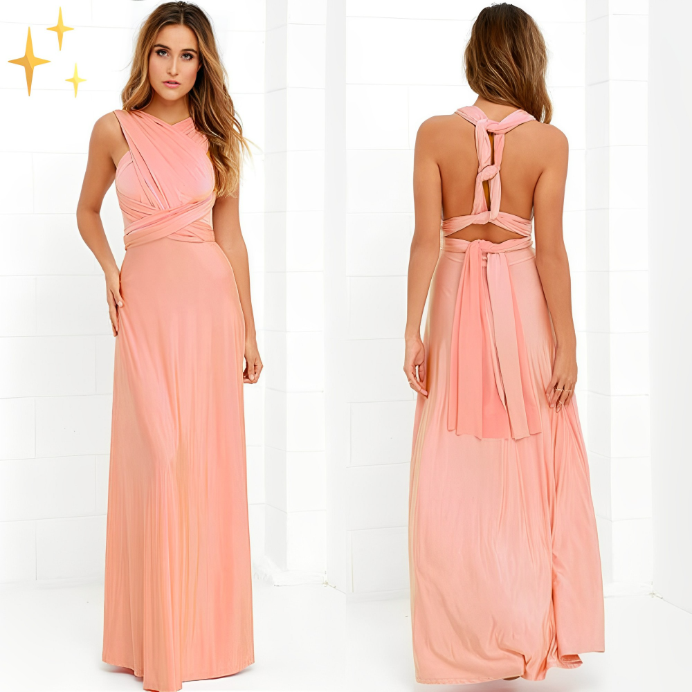 Hannah - Robe croisée femme multiposition élégante