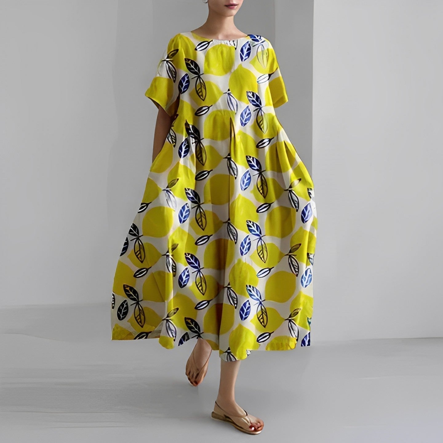Naomi - Robe longue boho avec fleurs pour le printemps