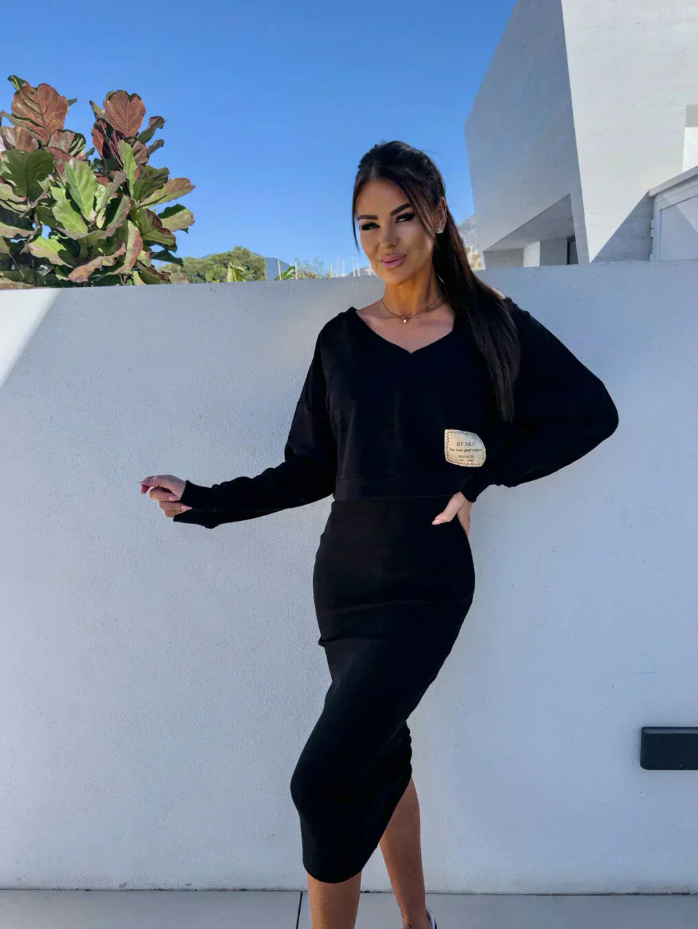 ONDINE – ROBE SUPERPOSÉE EN TRICOT ÉLÉGANTE DUO