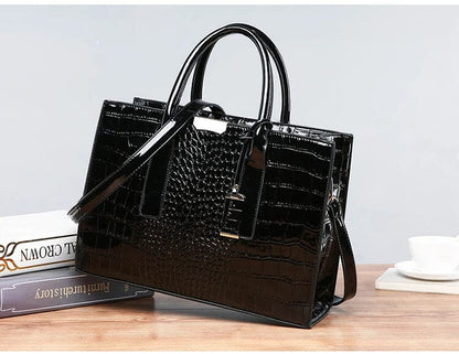Sac en Cuir avec Imprimé Crocodile de New York