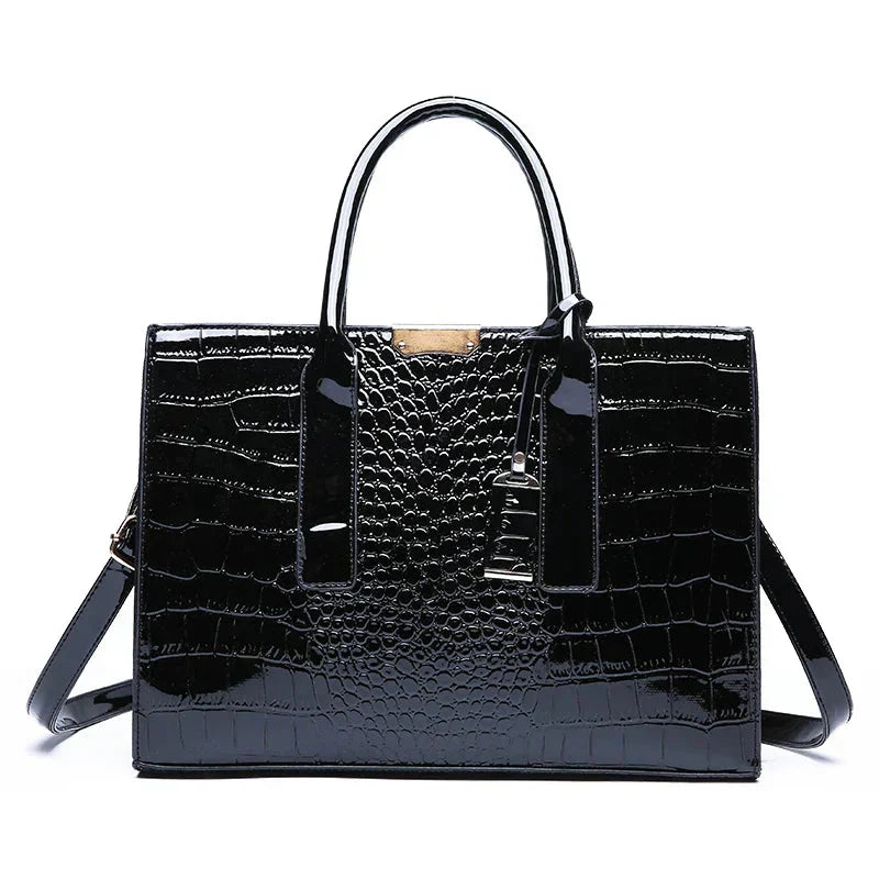 Sac en Cuir avec Imprimé Crocodile de New York