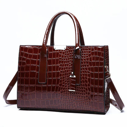 Sac en Cuir avec Imprimé Crocodile de New York