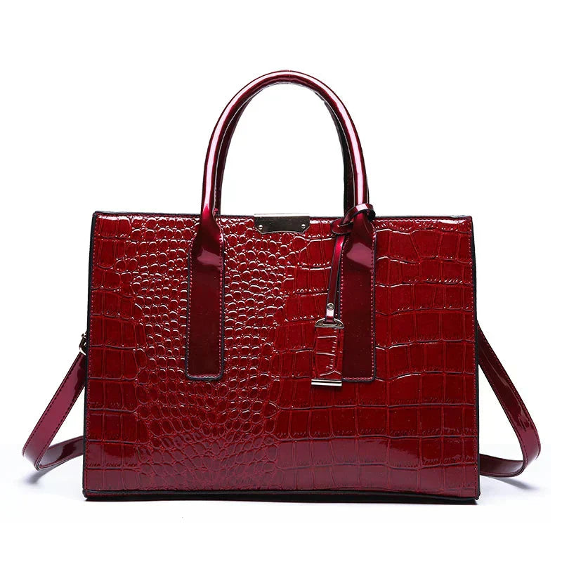 Sac en Cuir avec Imprimé Crocodile de New York