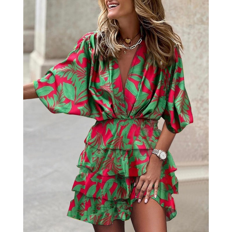 Robe Midi Fleurie - Élégance Intemporelle