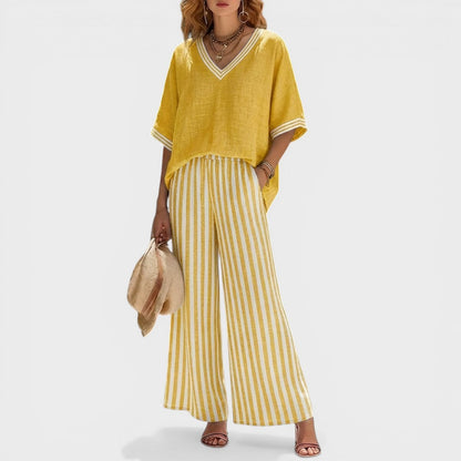 Ana™ | Élégant Ensemble en Lin