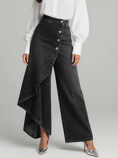 MADELINE – JUPE-PANTALON EN DENIM ÉLÉGANCE MODERNE