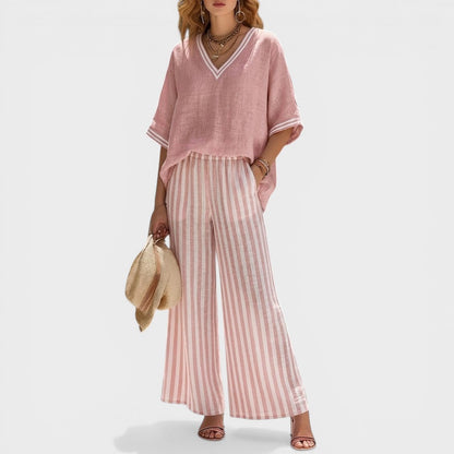 Ana™ | Élégant Ensemble en Lin