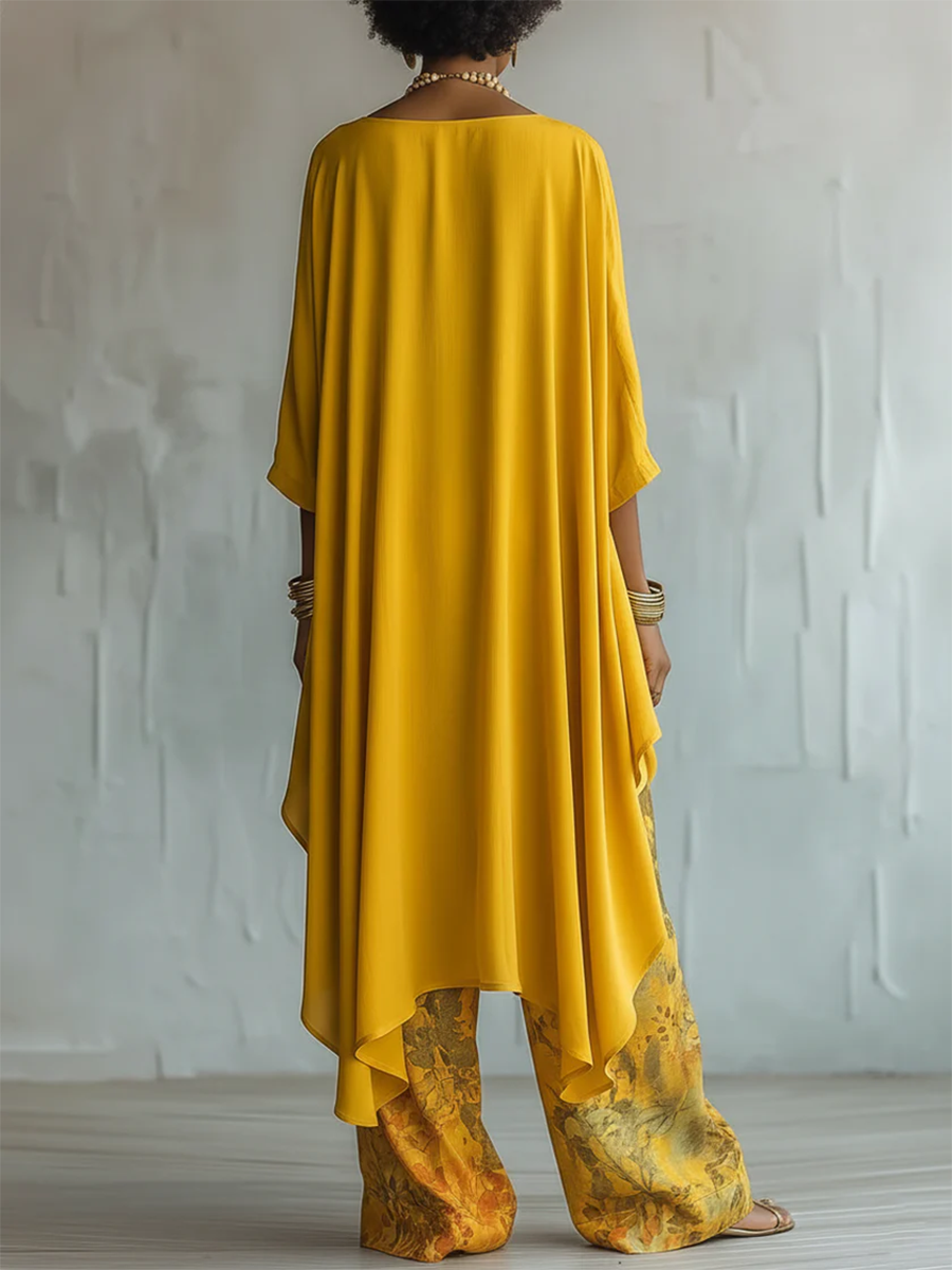 Guilia | Ensemble Imprimé Floral Artistique Élégant