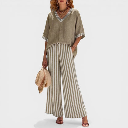Ana™ | Élégant Ensemble en Lin