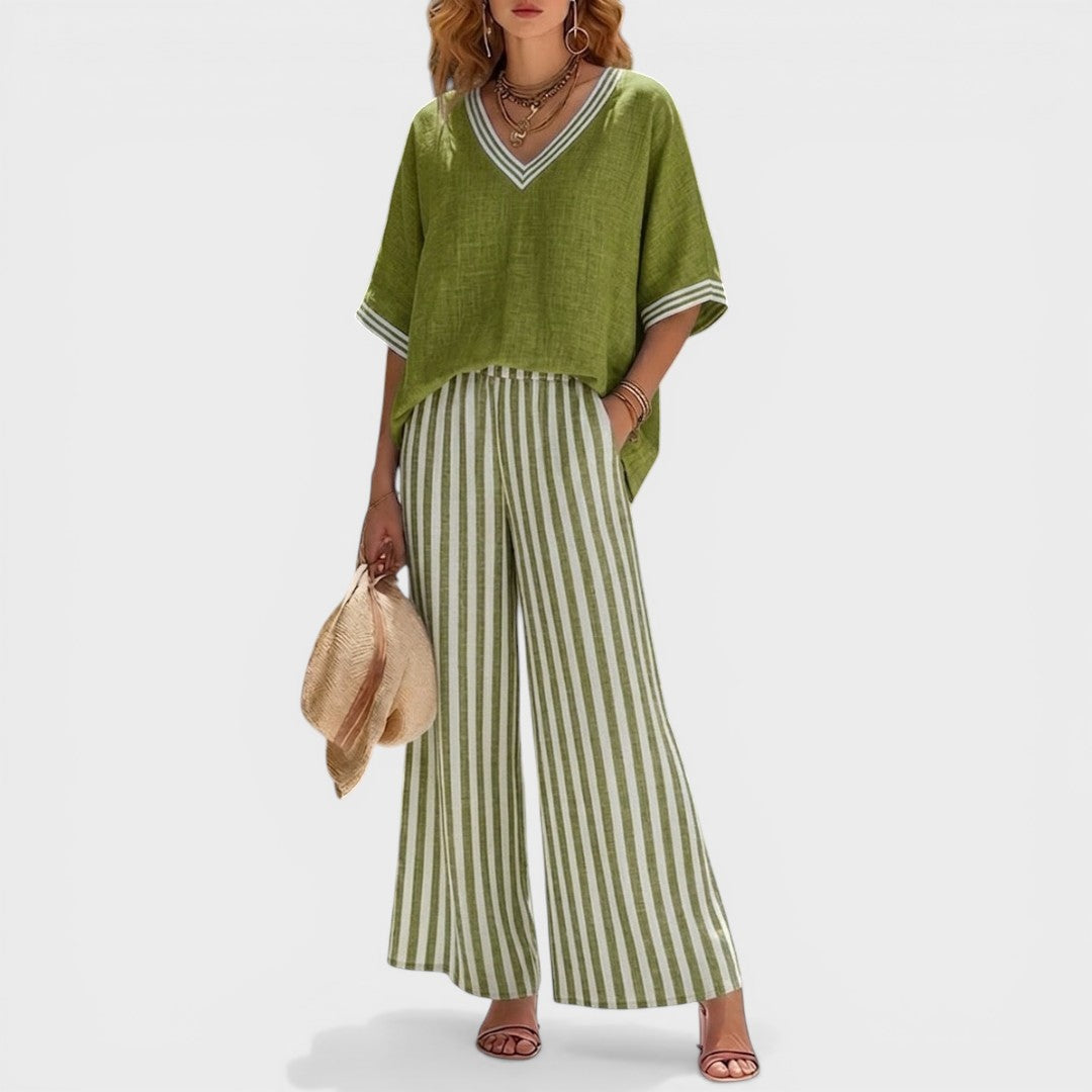 Ana™ | Élégant Ensemble en Lin
