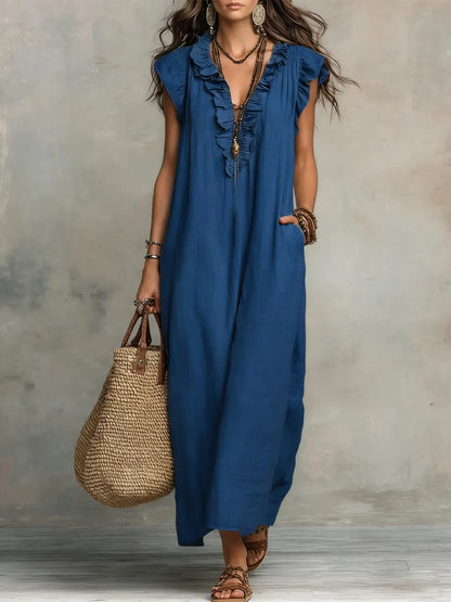 Sienna | Robe Maxi Bohème à Volants